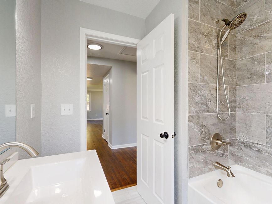 After — Naperville Walk-In Shower with Bench — Walk-in Shower Installation bathroom remodel